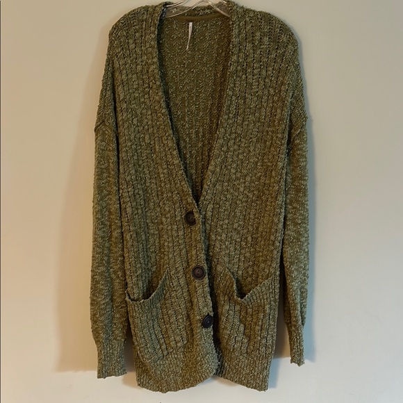 Sunset Drive Cardigan Sweater Oversized Free people - Picture 5 of 9